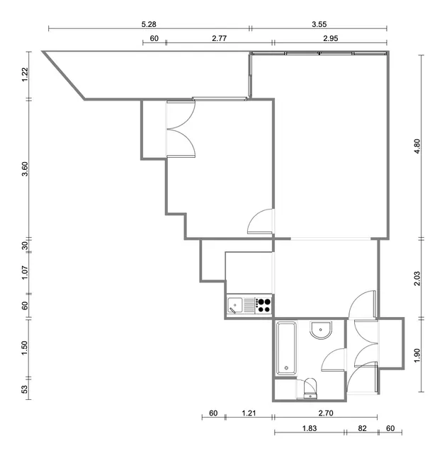 Zu verkaufen Wohnung in Isla de Roses, Santa Margarita, mit einem sehr weiten Blick