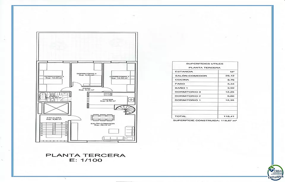 Builders special offer! 4 apartments building with building plans.