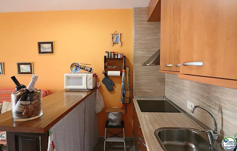 Acogedor apartamento de 1 dormitorio, con orientación sur y piscina