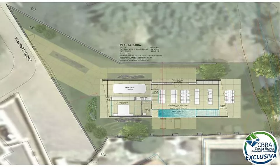 Projet : Terrain et maison moderne de 3 chambres